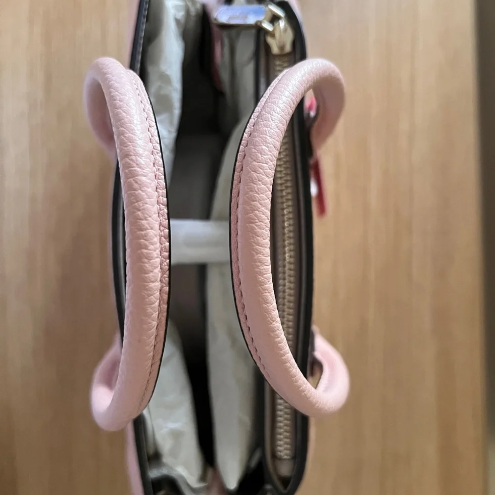 Kate Spade New York Blush Pink Pebbled Leather Satchel NWT